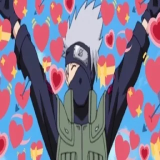 ❤️ emoji Kakashi Telegram sticker 15 of 58