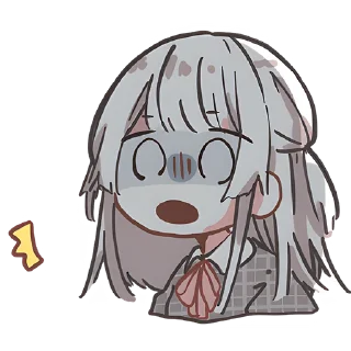 😱 emoji Веслопола–тян @nyasticks Telegram sticker 7 of 40