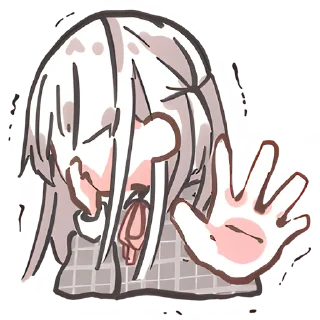 🙅‍♀ emoji Веслопола–тян @nyasticks Telegram sticker 24 of 40