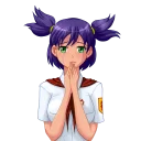 😢 emoji Lena (Everlasting Summer) Telegram sticker 14 of 95