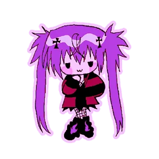 🤔 emoji Ультрамариновая-тян 2 @Nyasticks Telegram sticker 18 of 33