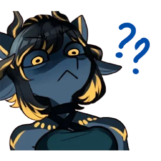 ⁉️ emoji Юми - @tg_sticks Telegram sticker 7 of 18
