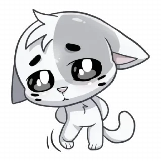 🥺 emoji kittens🤍 Telegram sticker 18 of 19