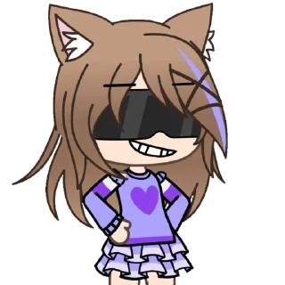 😎 emoji ника гача лайф Telegram sticker 16 of 45