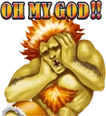 😱 emoji STREET FIGHTER II :: @line_stickers Telegram sticker 20 of 40