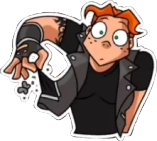 😰 emoji Metal Family, Viki (qzzvnt) Telegram sticker 8 of 54