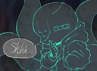 🤫 emoji Nightmare_Sans Telegram sticker 9 of 119