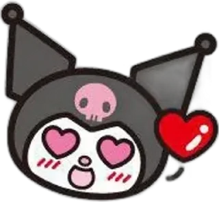 😍 emoji KittyMelodyKuromy Telegram sticker 5 of 17