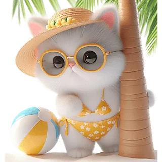 😎 emoji Летние-мяу @Nyasticks Telegram sticker 6 of 41