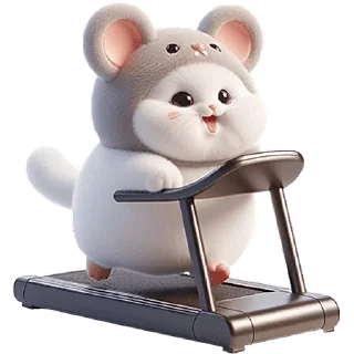 🏃 emoji Мяу-мышь @Nyasticks Telegram sticker 22 of 42