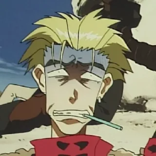 😨 emoji Trigun!! Telegram sticker 15 of 109