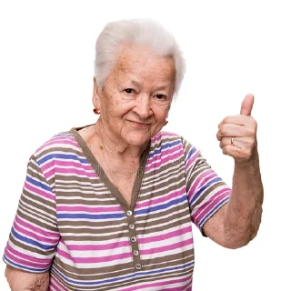 👍 emoji забавные старички Telegram sticker 10 of 31