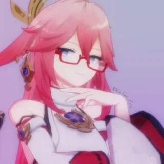 ❤ emoji Yae Miko`~ Telegram sticker 20 of 47