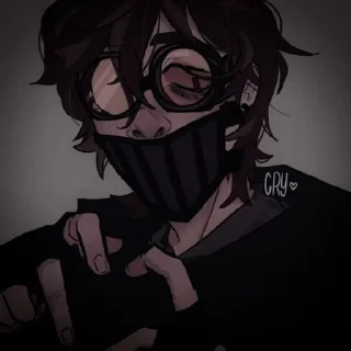 🌟 emoji ° . ☆★ Ticci Toby  @you_ffcker Telegram sticker 9 of 21