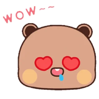 😍 emoji Dudu & Bubu 5 @twix_bears Telegram sticker 18 of 120