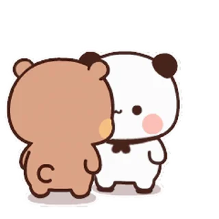 😊 emoji Dudu & Bubu 1 @twix_bears Telegram sticker 21 of 120