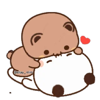 💋 emoji Dudu & Bubu 6 @twix_bears Telegram sticker 15 of 120