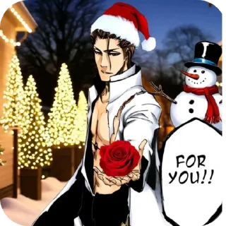 🎄 emoji Aizen Telegram sticker 23 of 103