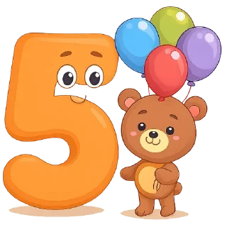 👍 emoji Цифры :: @mir_detstva_tg Telegram sticker 6 of 10