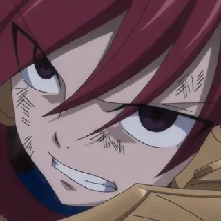 💮 emoji Erza Scarlet @inteakiss @O0IlX Telegram sticker 12 of 120