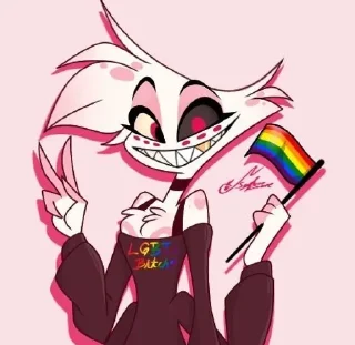 🌈 emoji Angel Dust Telegram sticker 7 of 36
