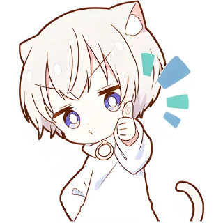 👍 emoji Мининеко-кун @Nyasticks Telegram sticker 6 of 41