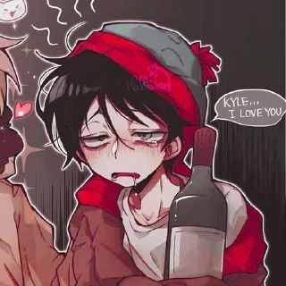 🍷 emoji anime South Park Telegram sticker 17 of 120