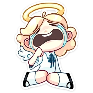 😭 emoji Нимб и рожки :: @stickroom Telegram sticker 17 of 48