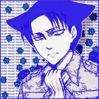 ☺️ emoji Retro Levi (by @yukan_ni ) Telegram sticker 15 of 50