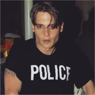 🚔 emoji Johnny Depp Telegram sticker 23 of 24