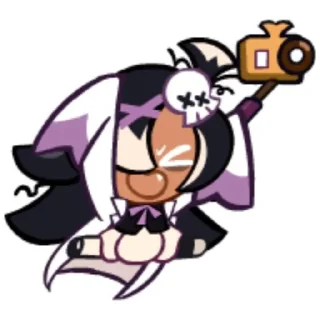 💜 emoji Black garlic cookie👻 Telegram sticker 8 of 77