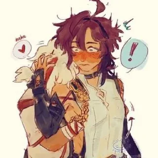 🥰 emoji кадзуха и хейдзо лав Telegram sticker 22 of 26