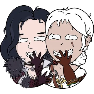 Sticker from Ведьмак и Гвинт от Демона Лапласа