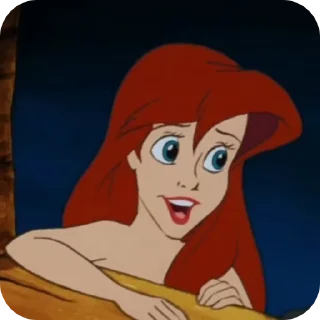 🙂 emoji the little mermaid Telegram sticker 12 of 55