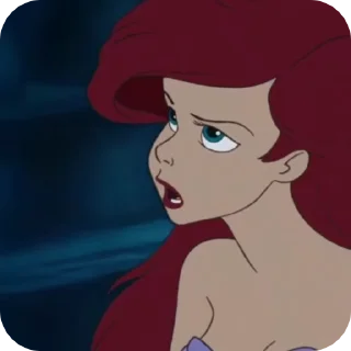 😠 emoji the little mermaid Telegram sticker 24 of 55