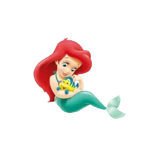 🐠 emoji Русалочка Ариэль @multiki_ru Telegram sticker 7 of 10