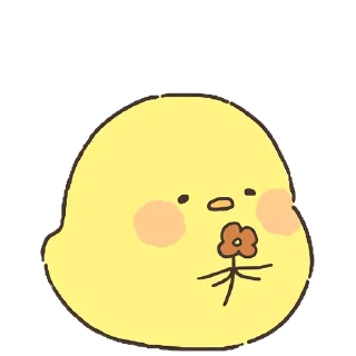 🌹 emoji Loose Cute Chick @jp_stickers Telegram sticker 15 of 40