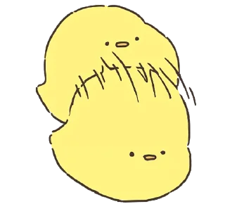 👍 emoji Loose Cute Chick @jp_stickers Telegram sticker 9 of 40
