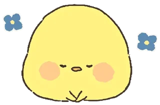 🙇 emoji Loose Cute Chick @jp_stickers Telegram sticker 20 of 40