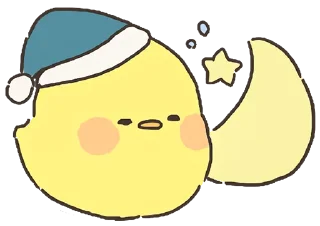 😴 emoji Loose Cute Chick @jp_stickers Telegram sticker 2 of 40