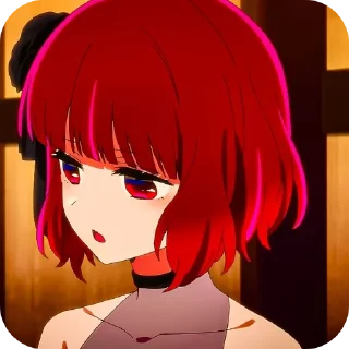 👄 emoji Кана Арима Telegram sticker 15 of 55