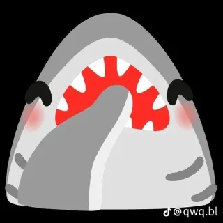 🤭 emoji Ебучая акула Telegram sticker 18 of 34