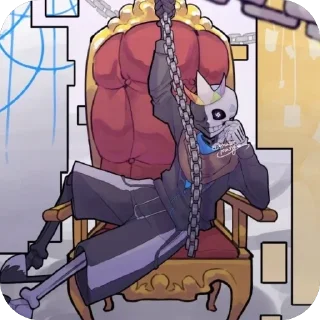 👑 emoji KingMultiverseSans @UndertaleDeltaruneStickersArts Telegram sticker 11 of 39