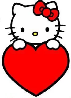 ❤️ emoji китти Telegram sticker 10 of 30