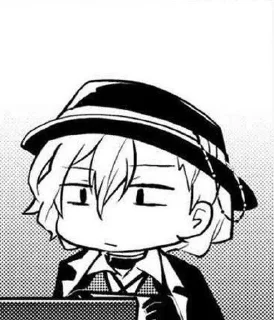 🍷 emoji ♠ Chuuya Nakahara ♠ Telegram sticker 18 of 39