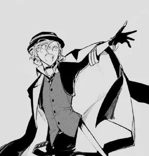 🍷 emoji ♠ Chuuya Nakahara ♠ Telegram sticker 16 of 39