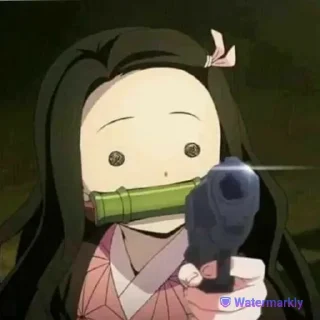 🔫 emoji Незуко💗 Telegram sticker 19 of 27