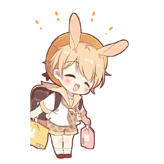 😝 emoji Кролик-Кун @nyasticks Telegram sticker 15 of 17