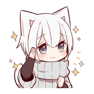 🙆 emoji Котенок @tg_sticks Telegram sticker 12 of 41