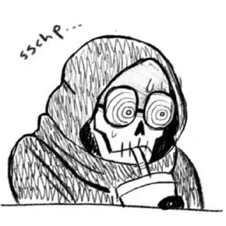 💀 emoji 𝛾𝔬𝔲𝔯 𝔣𝔞𝔱𝔥𝔢𝔯 Telegram sticker 3 of 10